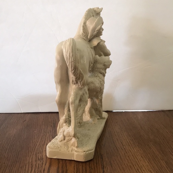 Bisque White Horse and Female with Dog - Picture 6 of 10